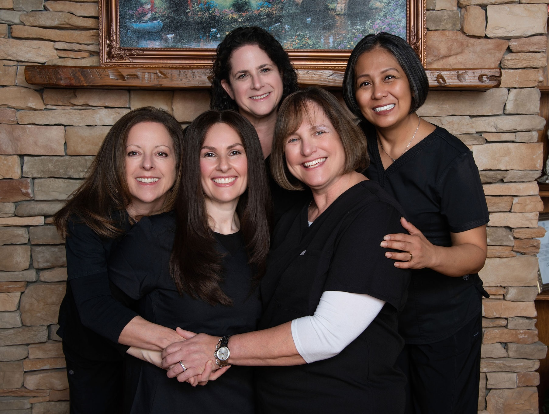 Dr. Riki Kreitman and her team in the office
